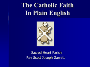 Sacrament Holy Orders - Sacred Heart Catholic Church