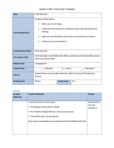 Leader in Me: Lesson Plan Template