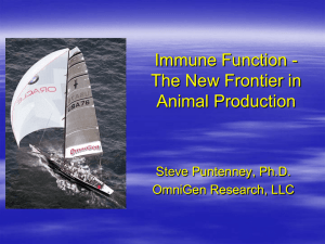 Immune Function - The New Frontier in Animal Production