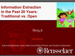 Information Extraction in the Past 20 Years