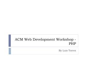 ACM Web Development Workshop