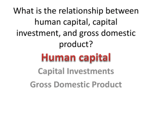 What is the relationship between human capital, capital