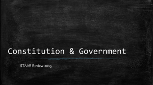STAAR Review Constitution Government