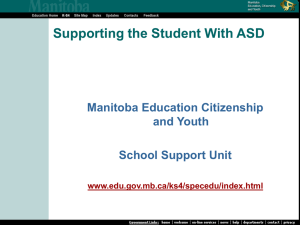 Slide 1 - Education and Advanced Learning