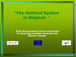 The Political System in Belgium