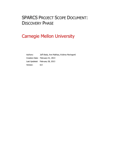 Scope Document - Carnegie Mellon University