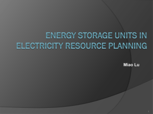 Usage of Energy Storage Systems in Electrical Resource