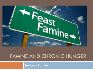 Famine and chronic hunger