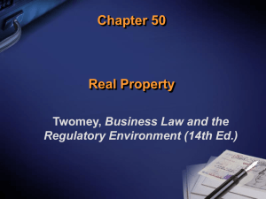 Chapter 50 Real Property