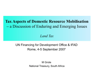 Land Tax (Grote) - the United Nations