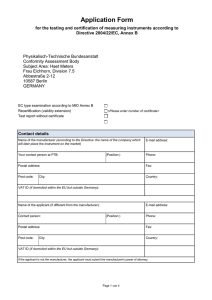 Application Form - Physikalisch