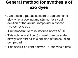 literature review of azo dyes