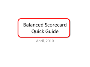 Balanced Scorecard Quick Manual