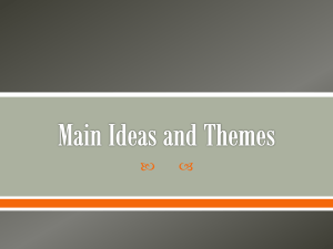 Main Ideas and Themes