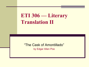 ETI 306 — Literary Translation II