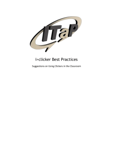 i>clicker Best Practices - Information Technology at Purdue