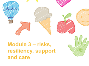Module 3-RisksResiliencySupportAndCare