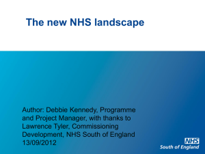 NHS South of England PowerPoint Template