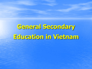 General Secondary Education In Vietnam