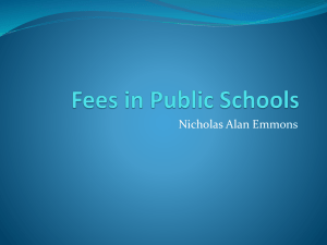 File - Fees in Public Schools