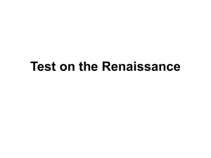 Test on the Renaissance