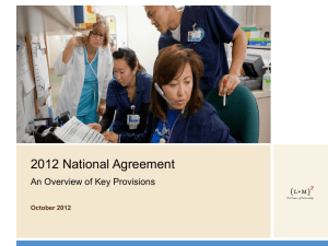 Strategy 2012 National Agreement Summary Provisions