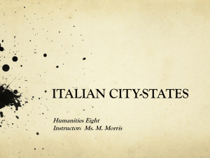 What are the factors that led to the success of the Italian City States?