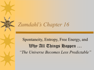 Zumdahl's Chapter 16 - The University of Texas at Dallas