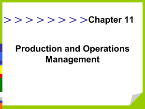 Production and Operations Management Chapter 11