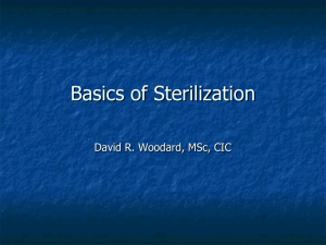 Basics of Sterilization
