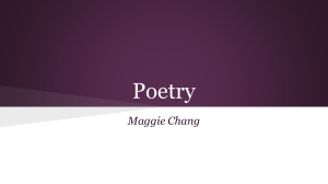 Maggie Chang Poetry Project