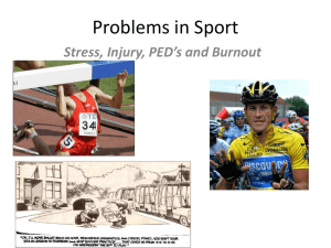 IB HL Sports Psych Problems in Sport