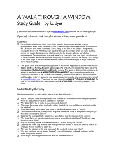 A WALK THROUGH A WINDOW: Study Guide by kc dyer