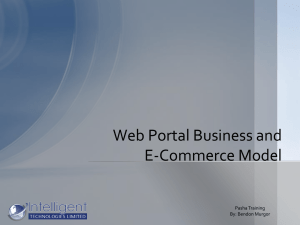 Web Portal Business and E-Commerce Model Pasha Training By