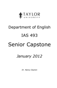 English Capstone Booklet 2012