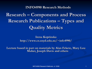 INFO 4990: Information Technology Research Methods