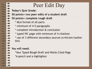 Peer Edit Day