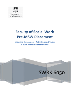 Faculty of Social Work Pre