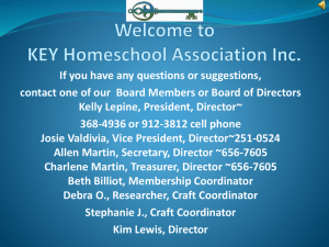 Welcome to KEY Homeschool Association Inc.