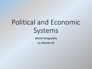 Economic and Political Systems - CW15