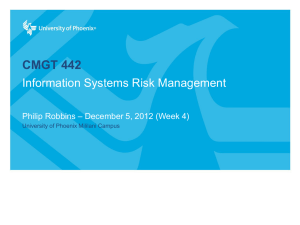 Information Systems Security Management