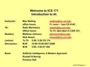 Notes 1: Introduction to Artificial Intelligence