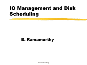 IO Management and Disk Scheduling
