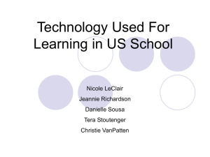 Technology Used For Learning in US School