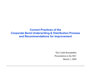 Current Practices of the Corporate Bond