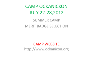 camp ockanickon july 22-29,2-12