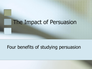 Impact of Persuasion PPT