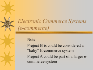 What is Electronic Commerce?