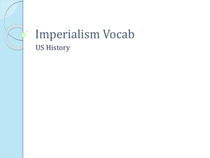 Imperialism Vocab