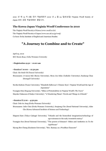 The Korea-Japan Virginia Woolf Conference in 2010